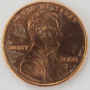2000 LINCOLN MEMORIAL 1 CENT PENNY COIN EXCELLENT